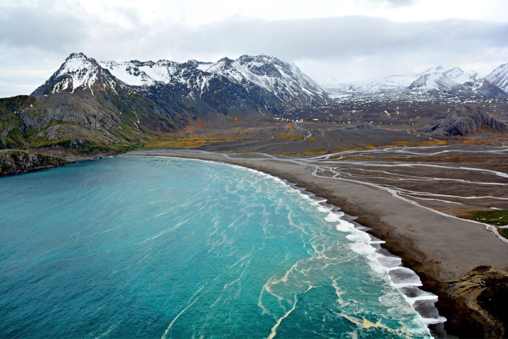 vue sur les iles kerguelen