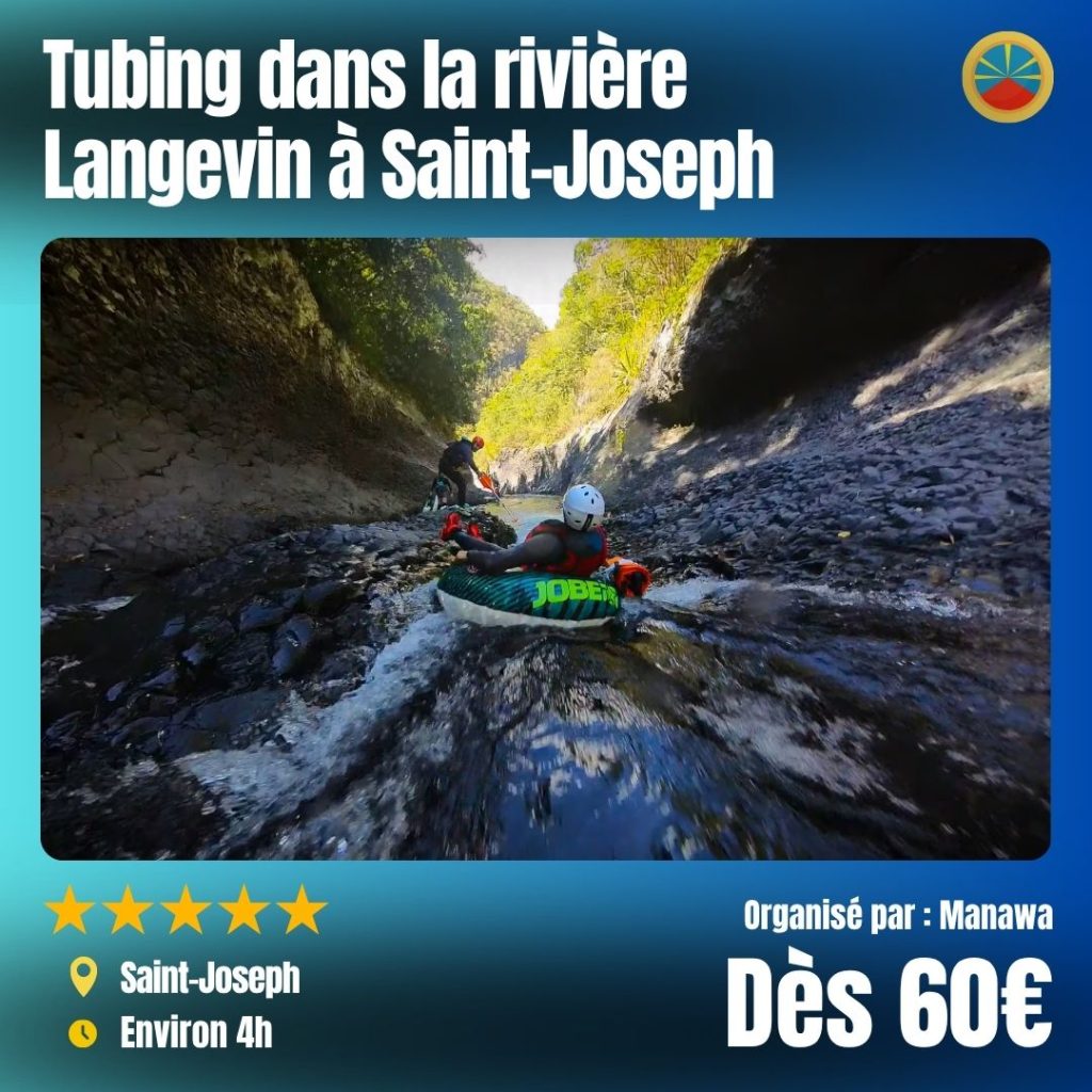 Tubing dans la rivière Langevin à Saint-Joseph