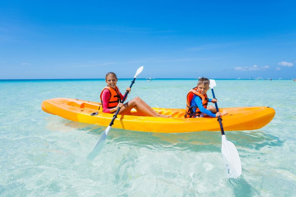 kayak gonflable enfant