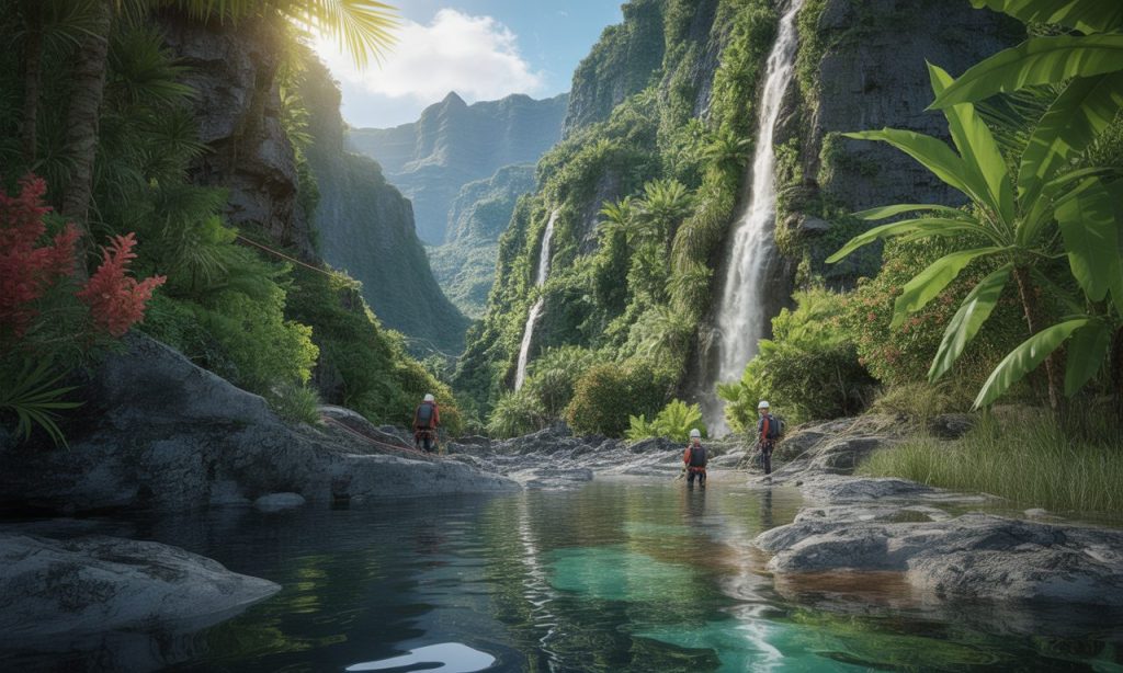 explorez la réunion avec ciméo nature : canyoning sensationnel et randonnées nature, encadrés par des guides passionnés. découvrez paysages sauvages et aventures inoubliables en toute sécurité !