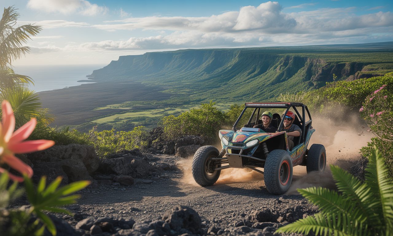 vivez des sensations fortes à la réunion avec crazy adventures ! explorez l'île en buggy et profitez d'aventures inoubliables au cœur de paysages époustouflants. réservez votre expérience unique dès maintenant !