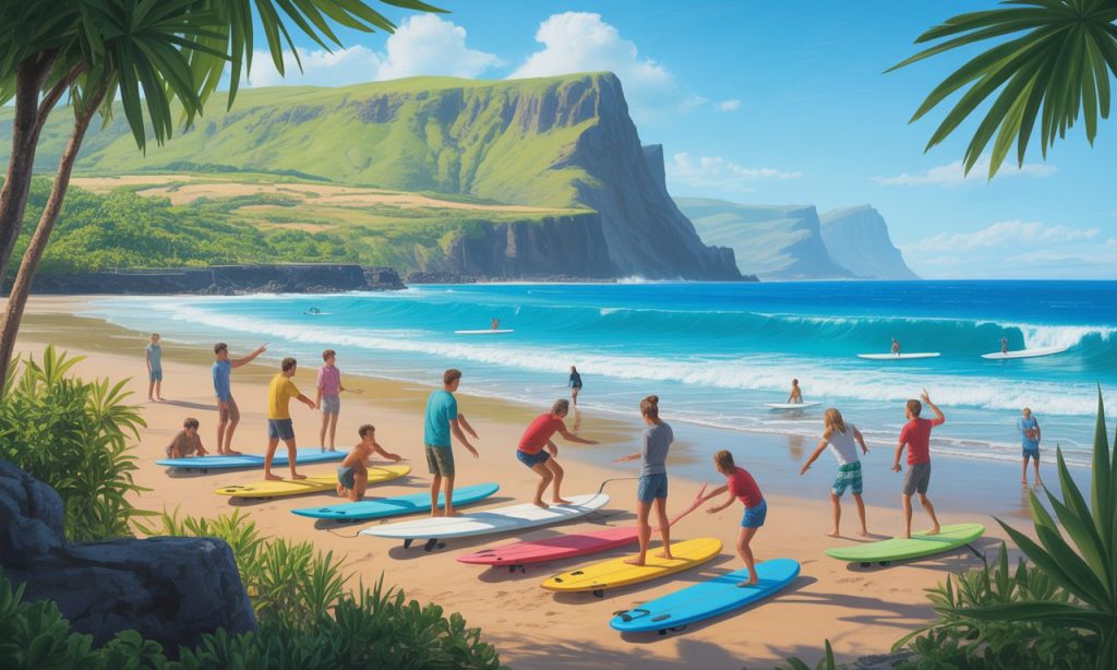 découvrez l'école de surf de la réunion : cours et stages de surf adaptés à tous les niveaux, encadrés par des moniteurs diplômés, dans les plus beaux spots de la réunion. progressez en toute sécurité et vivez une expérience inoubliable sur les vagues de l'île !