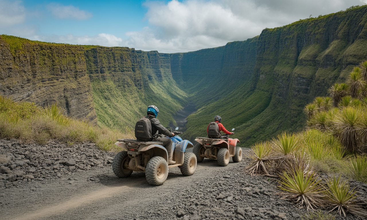 partez à l’aventure avec quad des remparts à saint-joseph, la réunion. profitez d’excursions en quad pour découvrir paysages, remparts et sensations fortes en toute sécurité. réservez votre sortie dès maintenant !