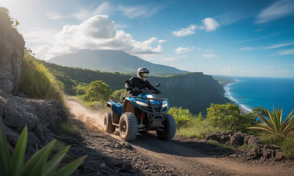 découvrez quad des remparts à saint-joseph, la réunion : des excursions en quad inoubliables à travers des paysages spectaculaires. sensations fortes, nature préservée et aventure garanties !