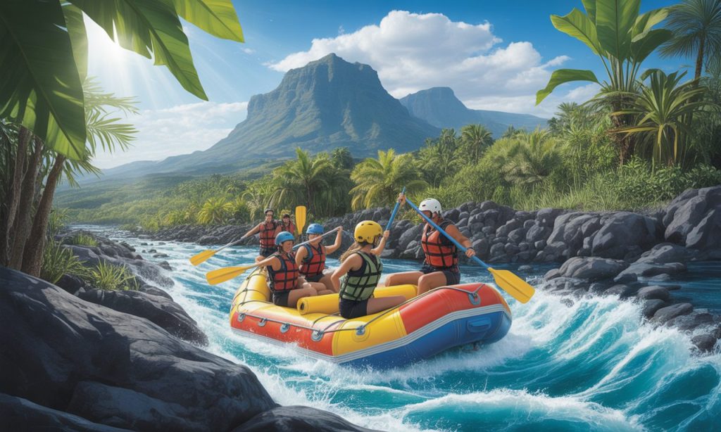 découvrez l'aventure du rafting à la réunion avec nos descentes en rivière adaptées à tous les niveaux. sensations fortes et paysages exceptionnels au cœur de l'île volcanique !