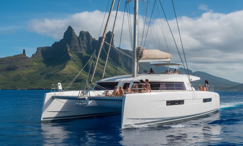 embarquez avec festiyacht de bourbon pour des balades inoubliables en catamaran à la réunion. profitez de magnifiques panoramas, de sorties en mer conviviales et d'activités nautiques pour toute la famille. réservez votre aventure dès maintenant !