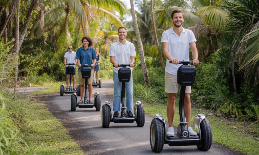 découvrez la réunion autrement avec mobilboard : balades en segway fun et originales pour explorer les plus beaux sites de l'île en toute sécurité. expérience inoubliable et accessible à tous !