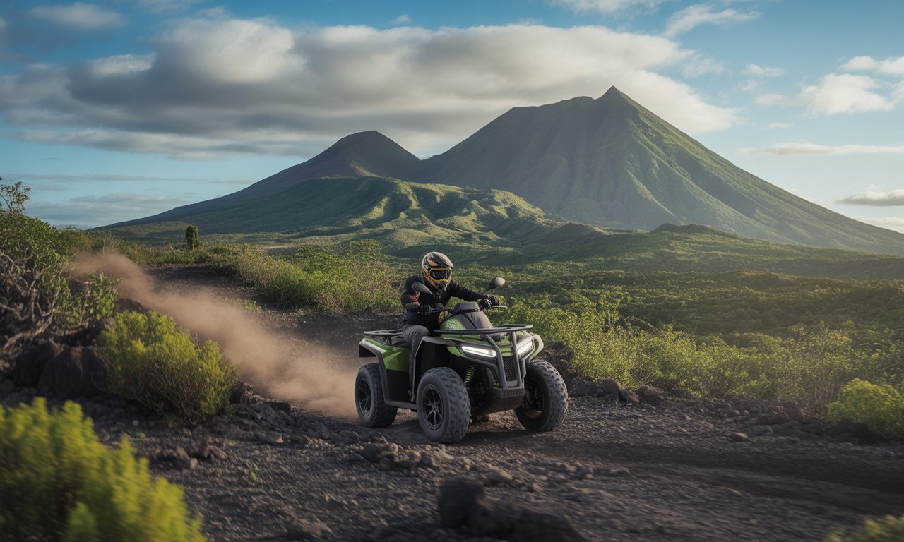 découvrez l’aventure unique en vtt électrique au piton de la fournaise à la réunion avec quadbike runners. explorez des paysages volcaniques spectaculaires lors de randonnées guidées adaptées à tous les niveaux.